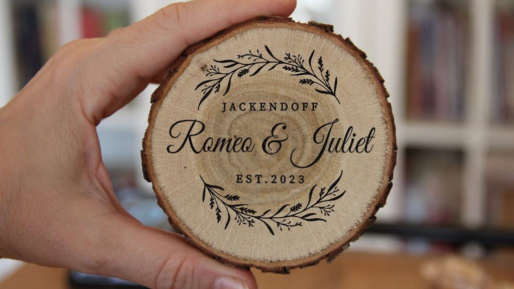 Personalized Wedding Wood Coasters