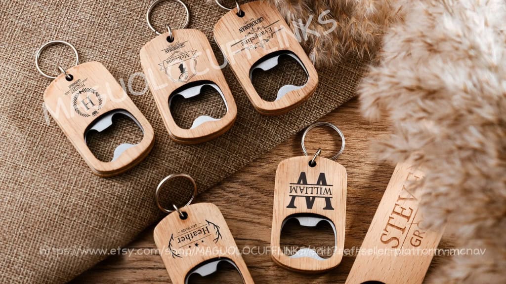 Personalized Wooden Bottle Opener