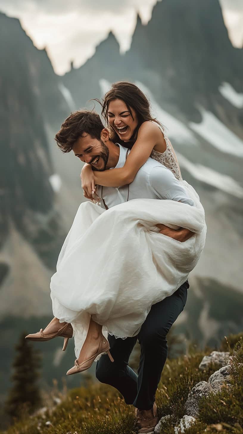 Playful Piggyback Ride