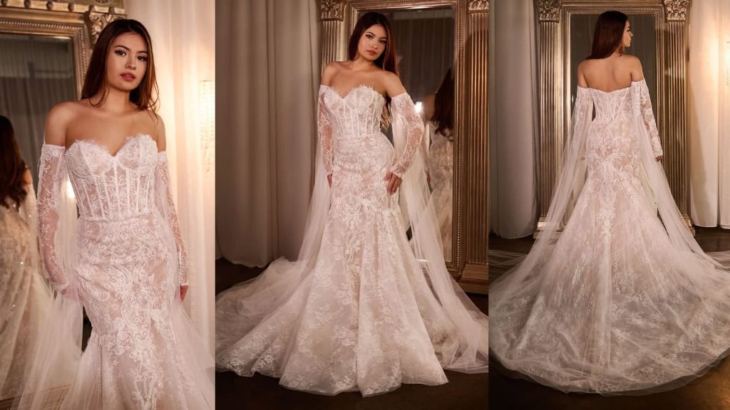 ROMONA Lace Mermaid Wedding Dress