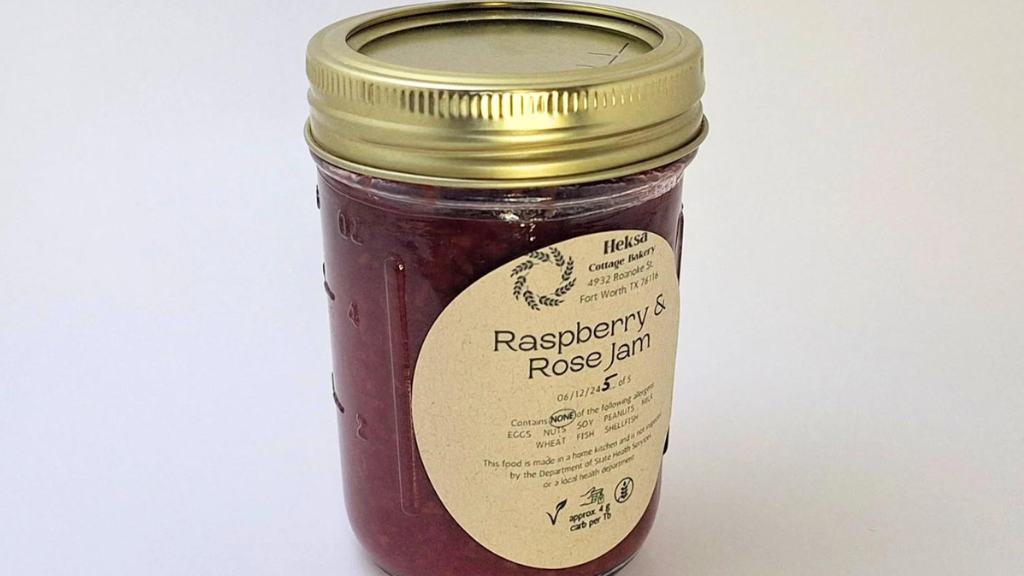 Raspberry & Rose Low-Sugar Jam
