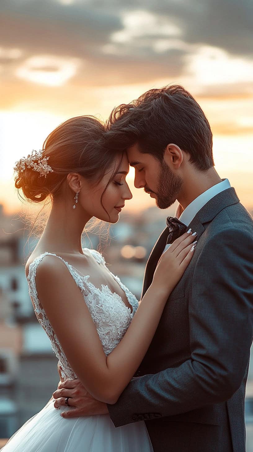 Romantic Forehead Touch