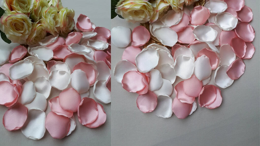 Rose Gold and Ivory Petals