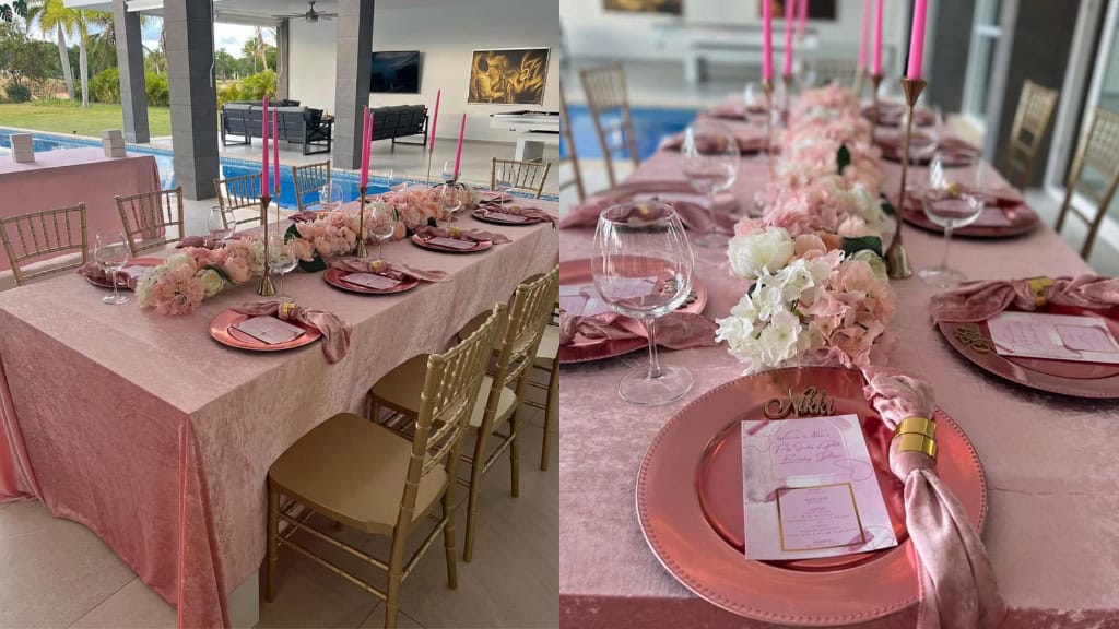 Rose Velvet Mauve Tablecloth