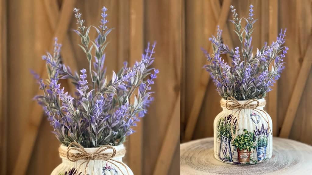 Rustic Lavender Centerpiece