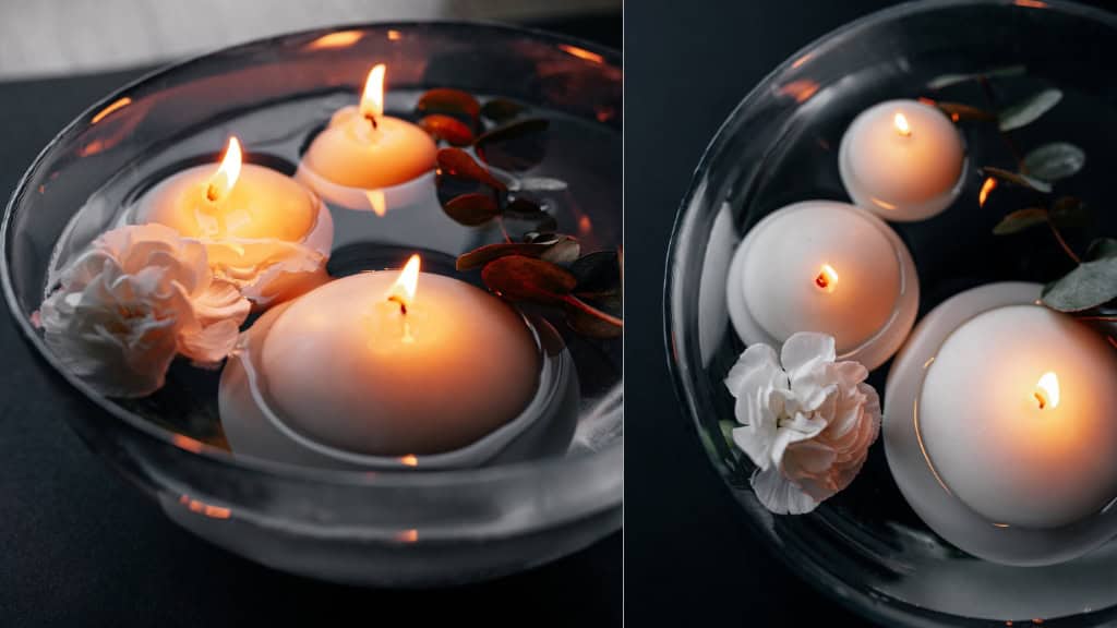Soy Wax Floating Candle Set - 3 Pack