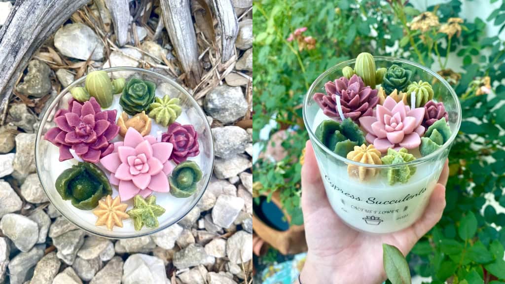 Succulent Soy Wax Candle 22oz