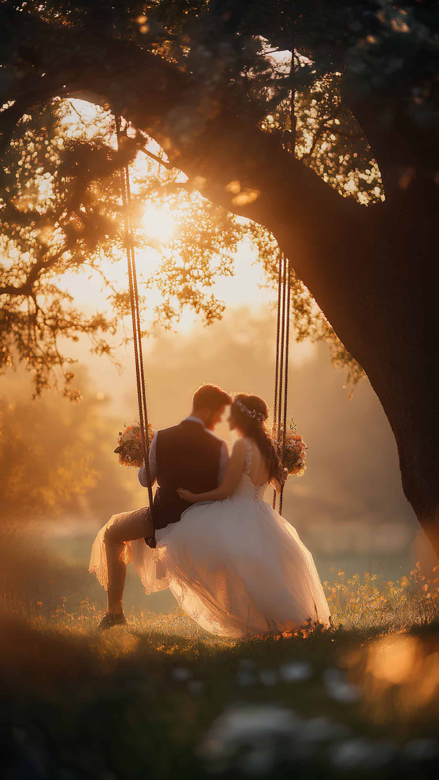 Sunset on a Swing