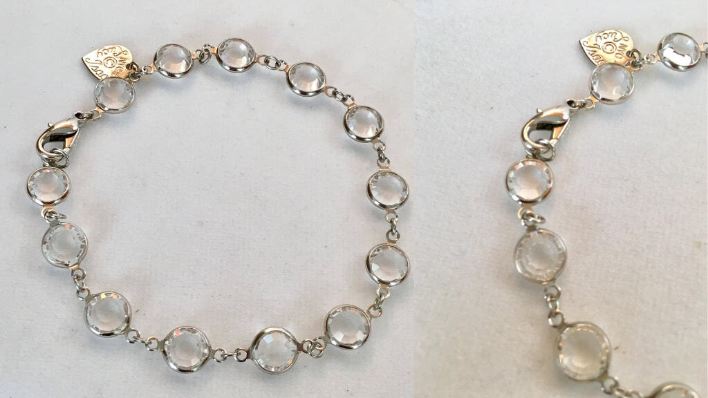 Swarovski Crystal Sterling Silver Bracelet