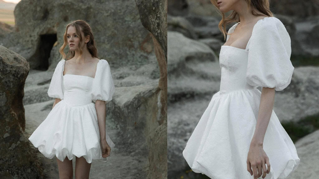 Taffeta Comfortable Flowing Wedding Dress