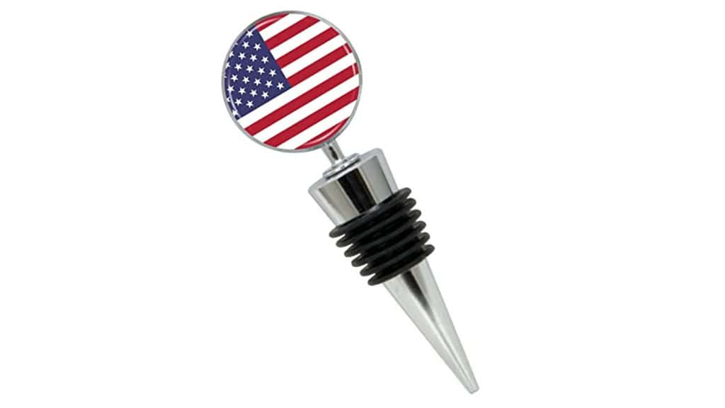 USA Flag Wine Bottle Stopper