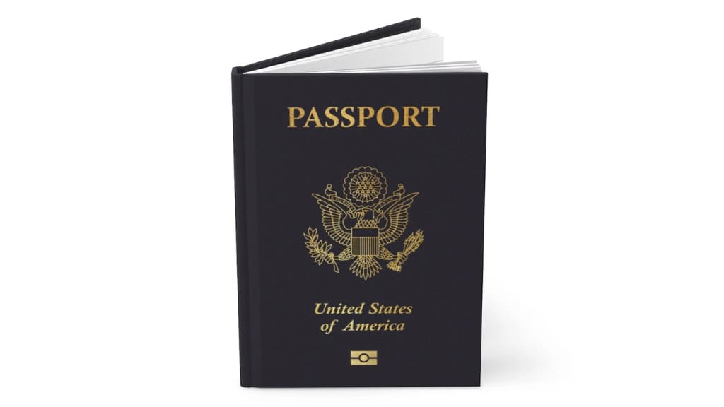 USA Passport Style Hardcover Journal