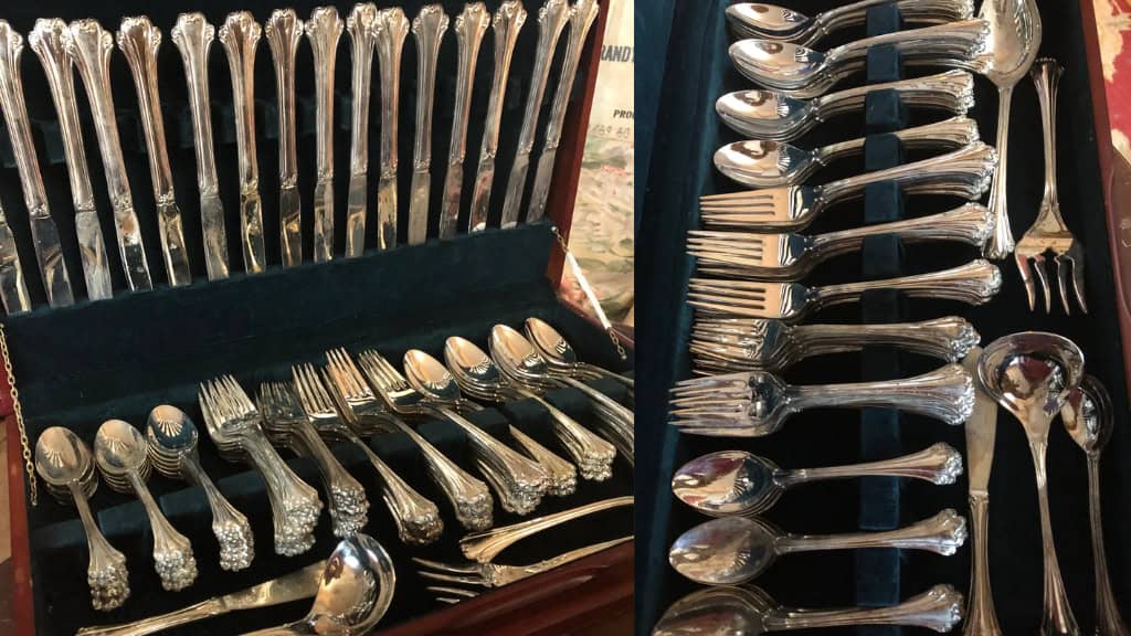 Vintage F.B. Rogers Chippendale Flatware Set