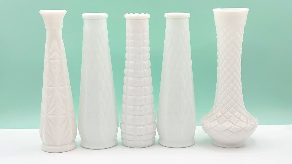 Vintage Milk Glass Bud Vase