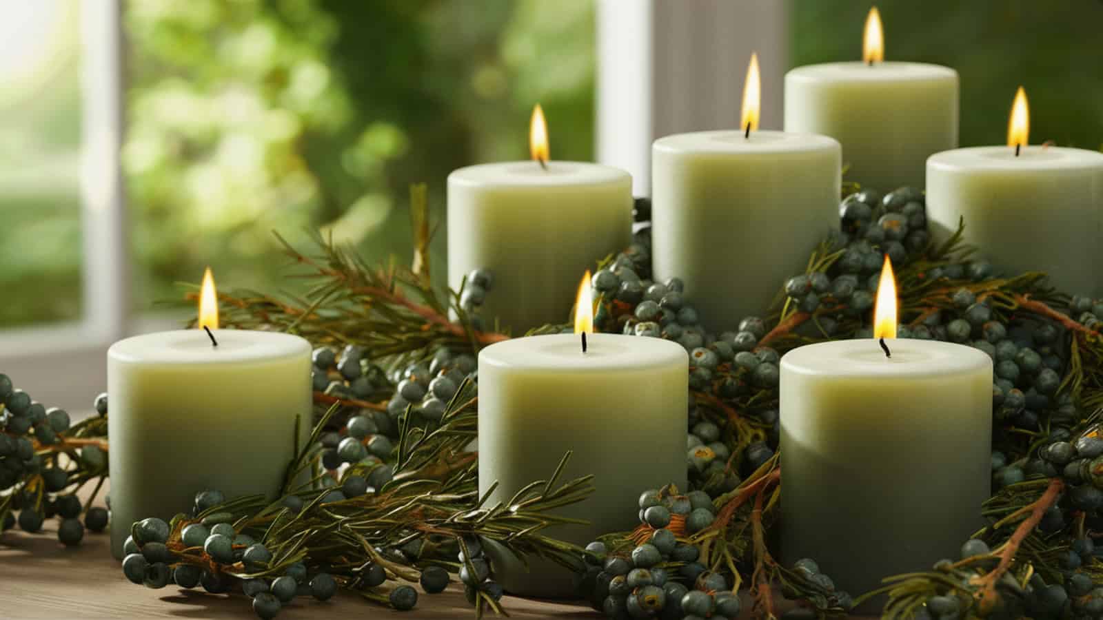 Wedding table decorations green