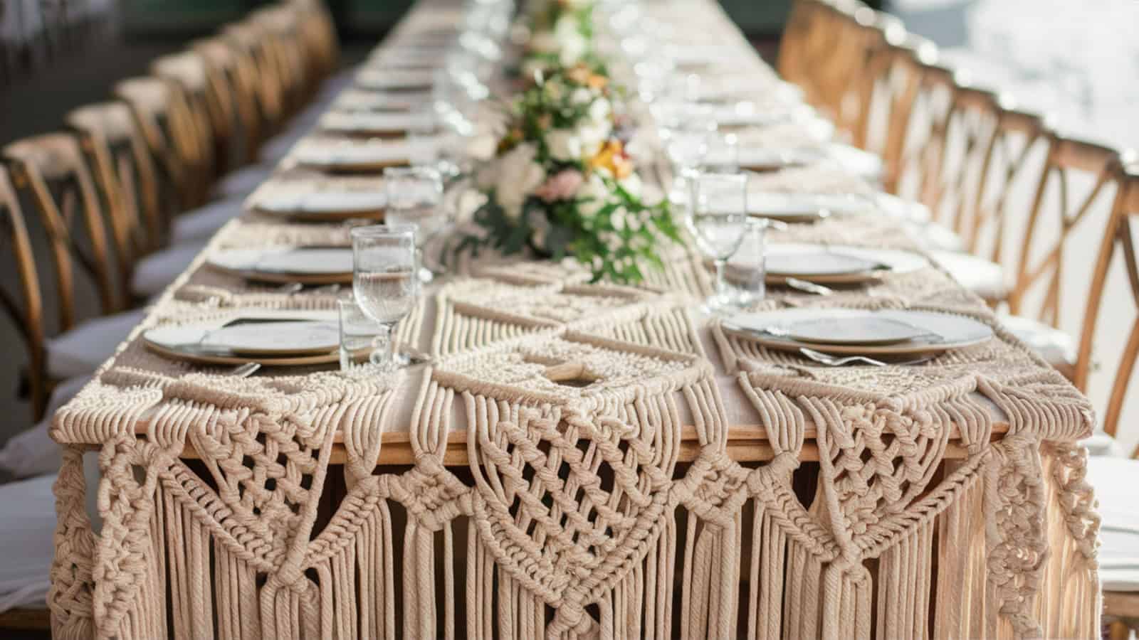 Wedding table decorations long tables