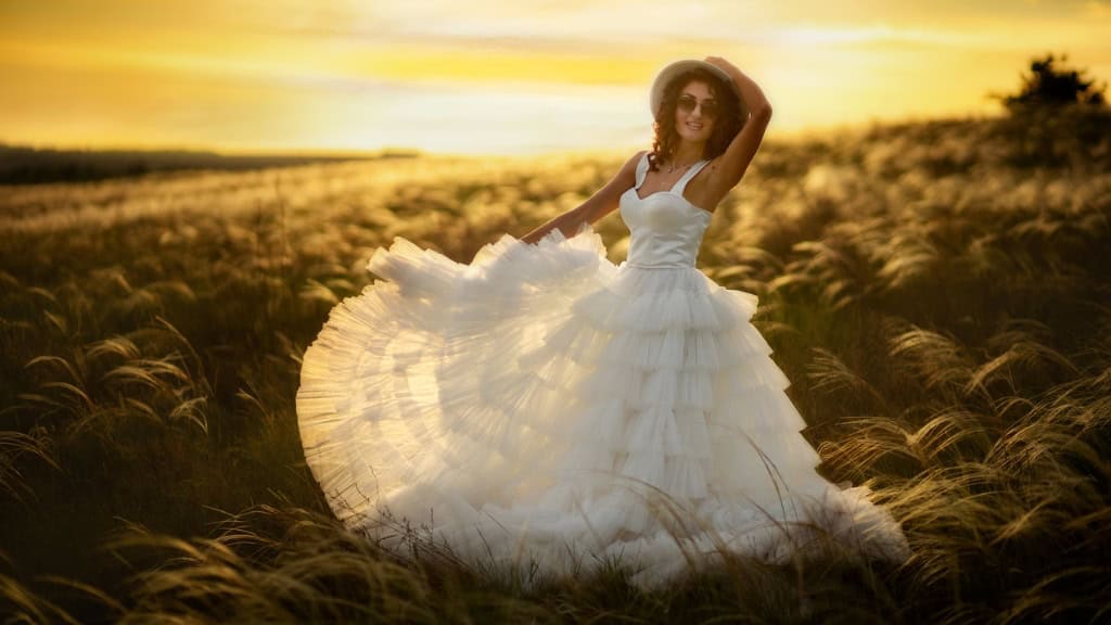 White Tiered Tulle Beach Wedding Skirt