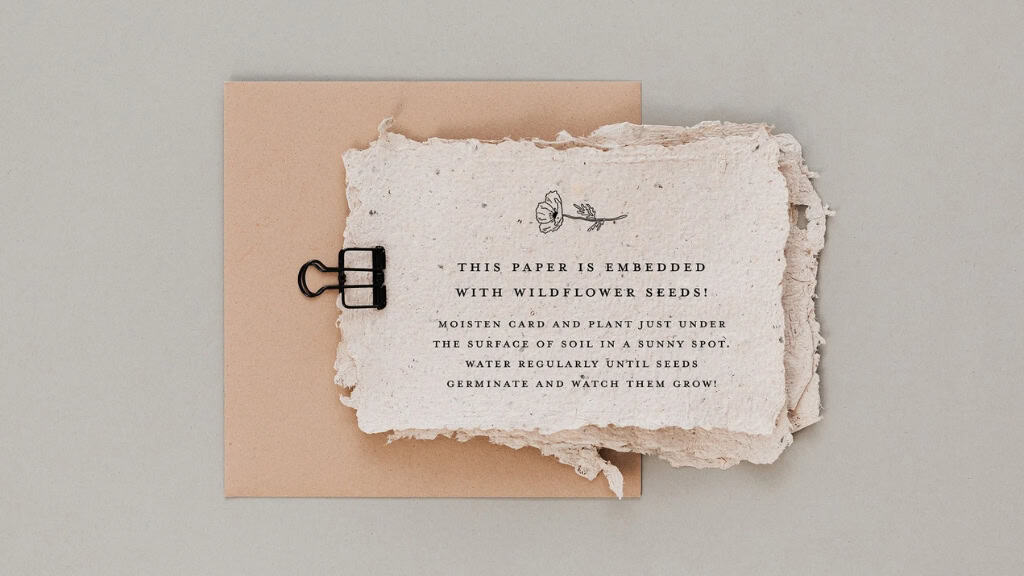 Wildflower Seed Paper Stamp