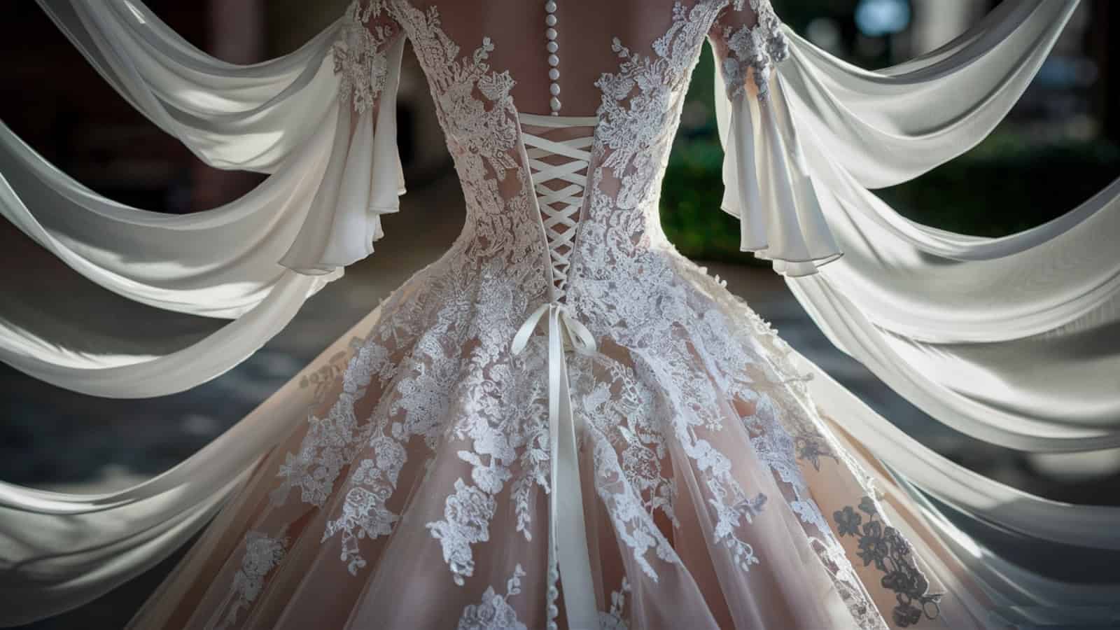 wedding dress 3d flowers