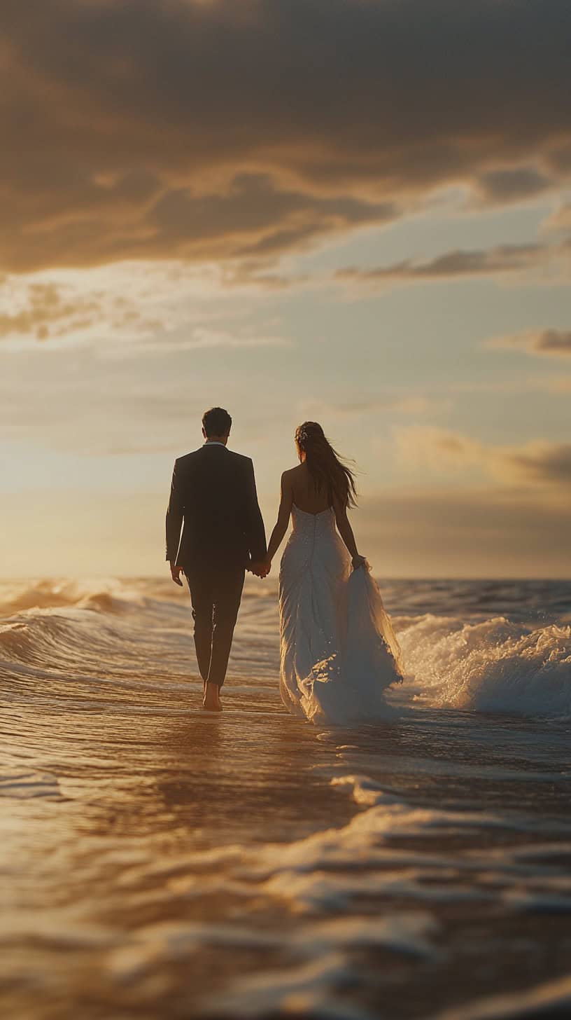 Beachfront Walk at Dawn