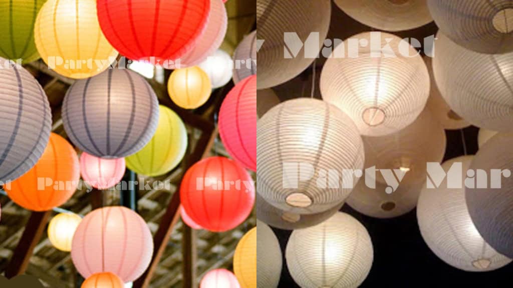 Colorful Round Paper Lanterns 8"-20"