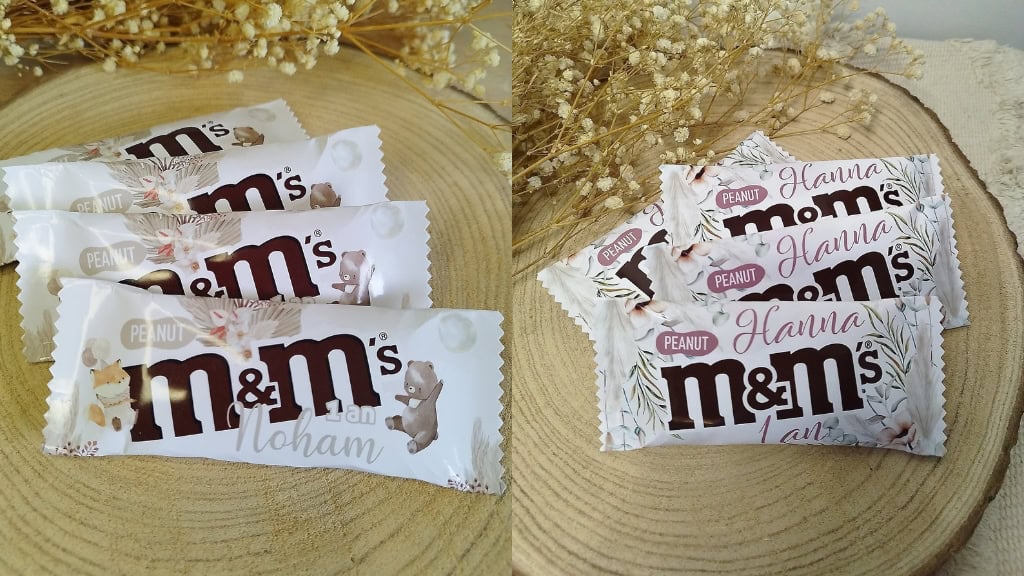 Custom M&M’s Personalized Favor Bags