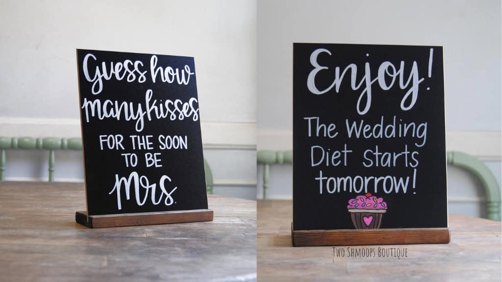 Customizable 8x10 Chalkboard Sign with Stand