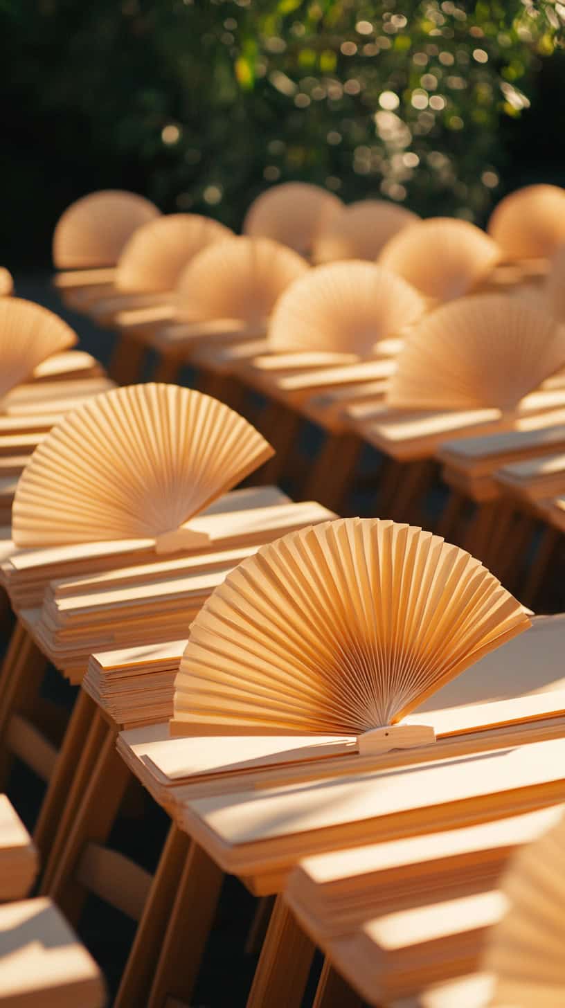 DIY Wedding Program Fans