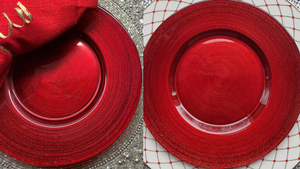 Elegant Ruby Red 8¼" Rim Plate