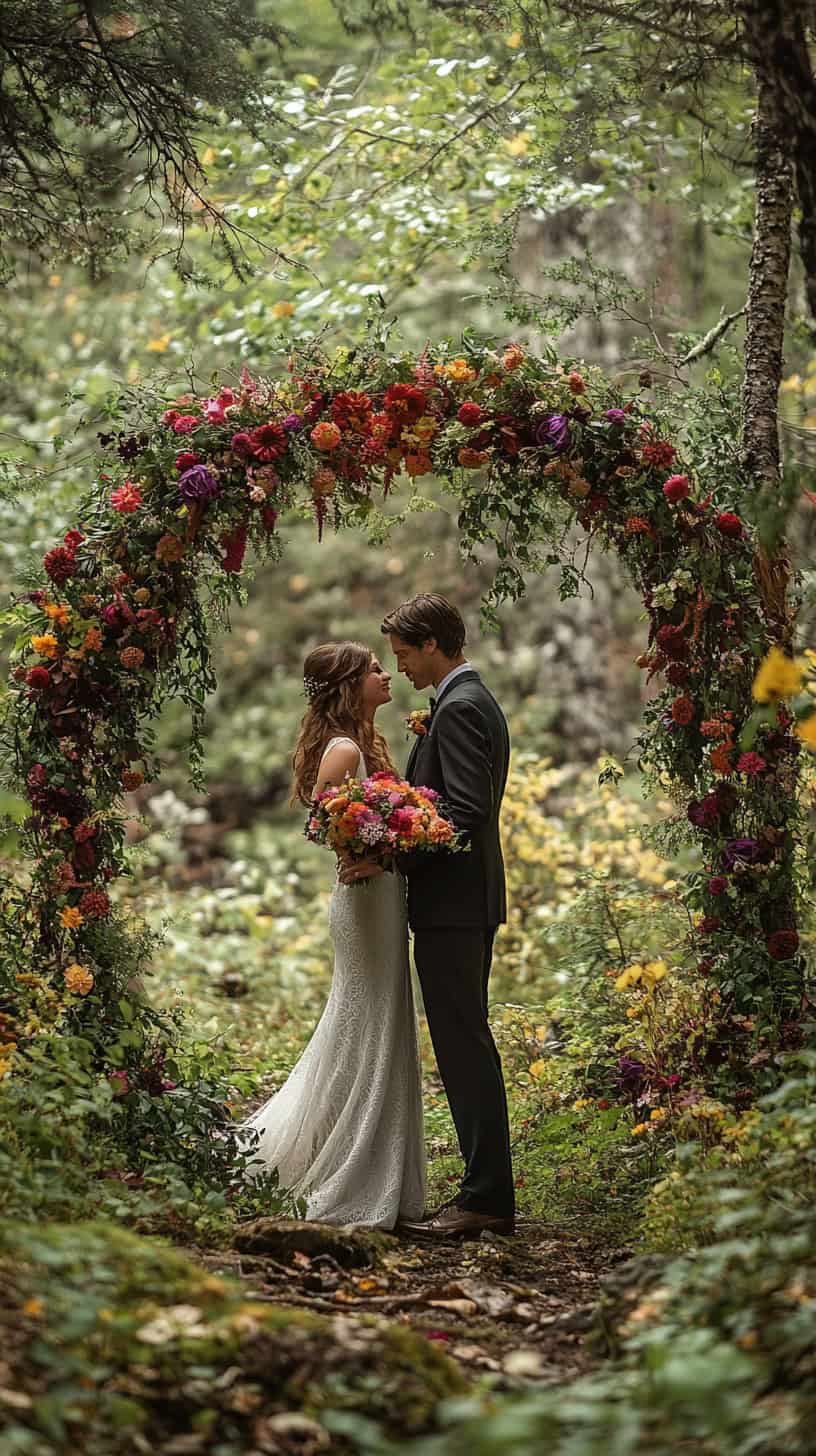 Floral Arch in the Forest