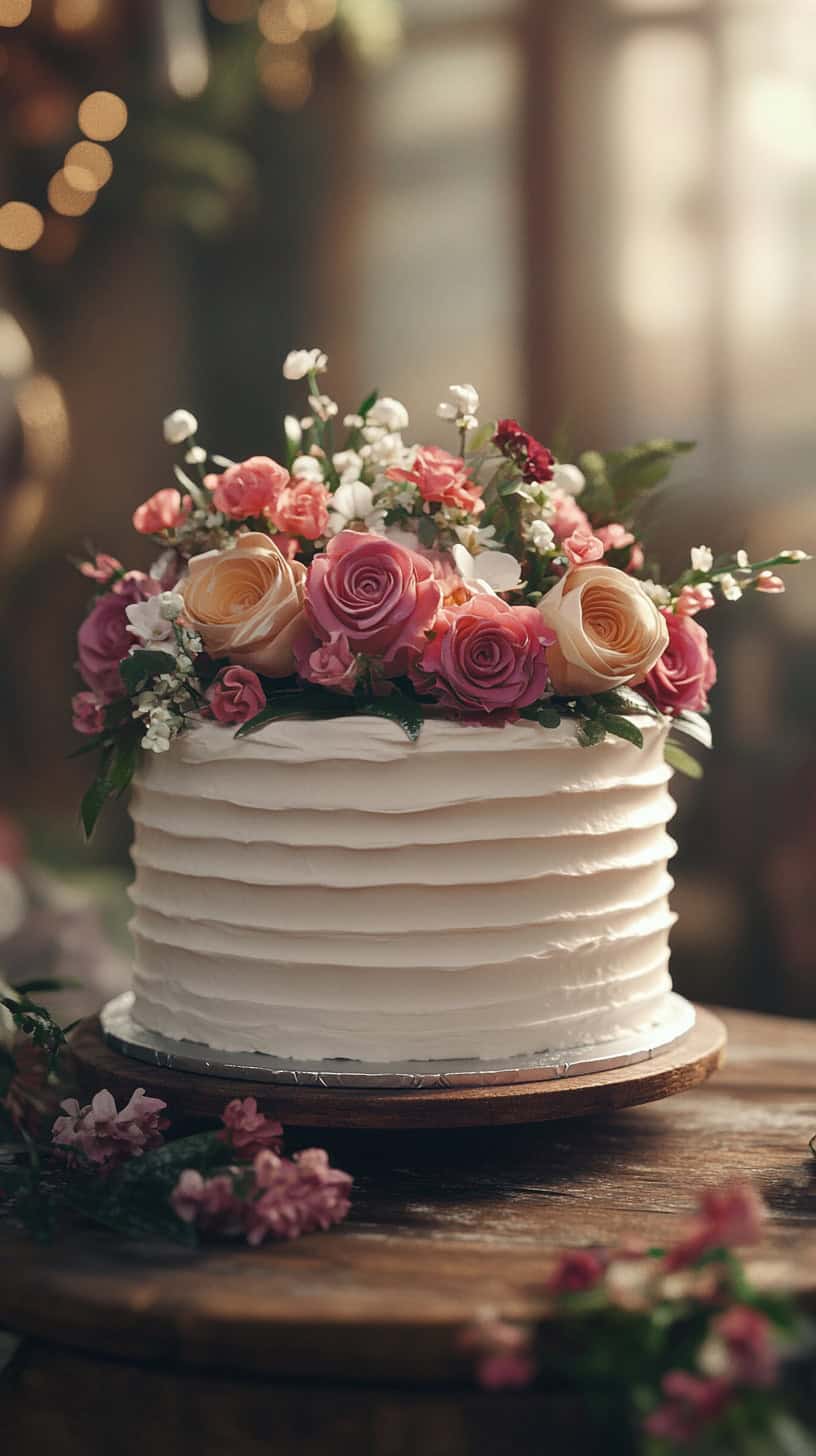 Homemade Wedding Cake