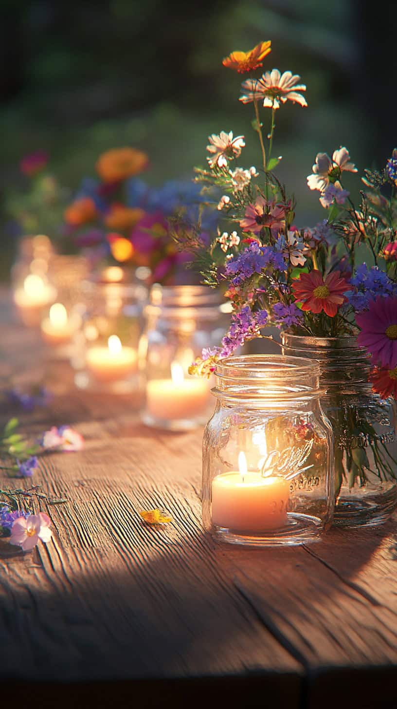 Mason Jar Centerpieces
