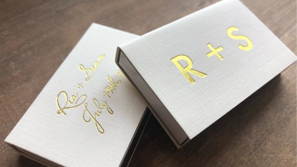 Personalized Wedding Matchbox Favors