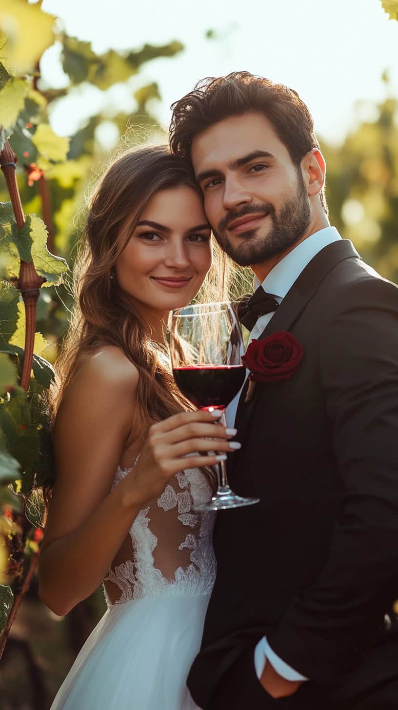 Pose With a Classic Red Table Wine