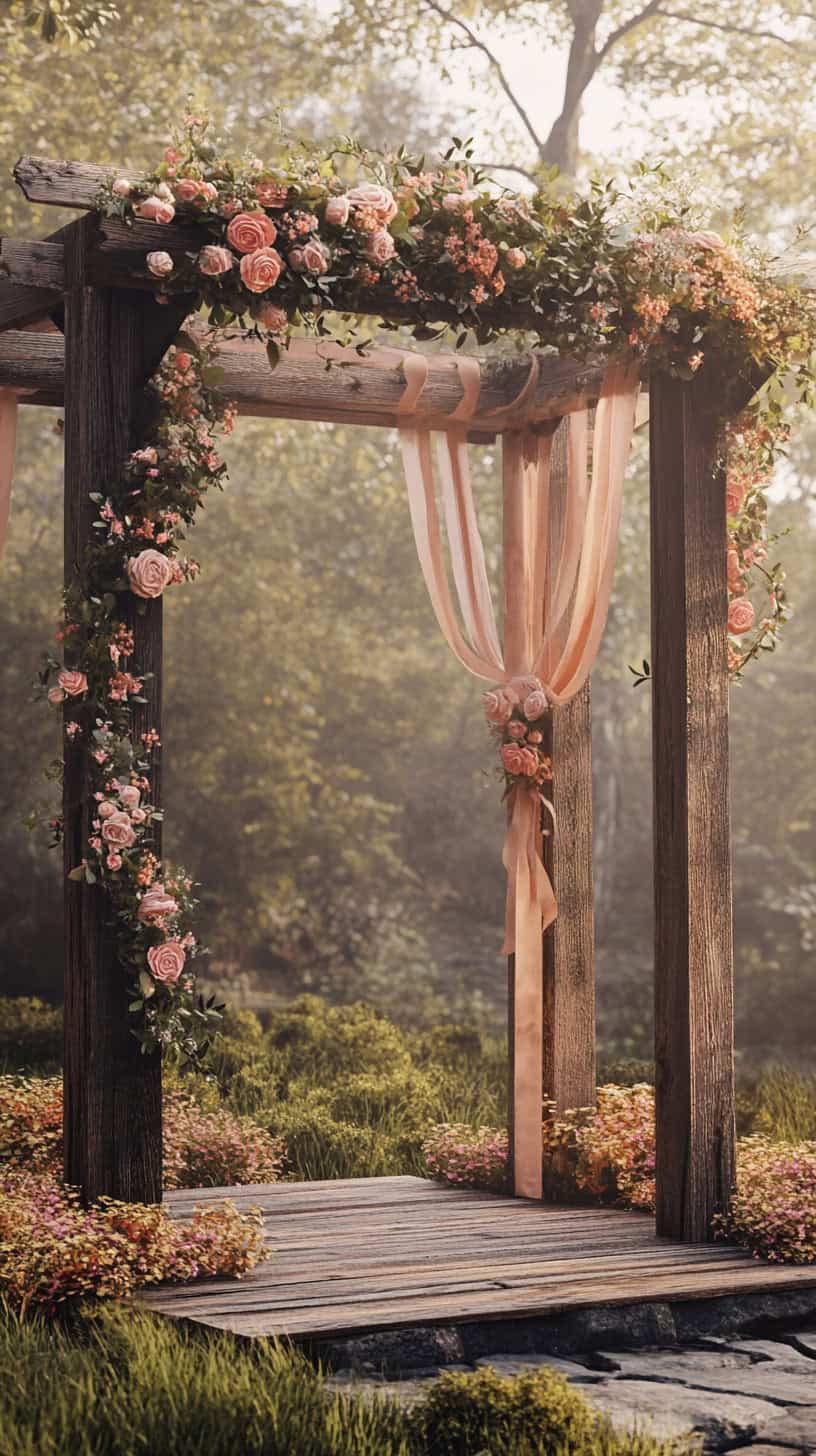 Rustic Wooden Arbor
