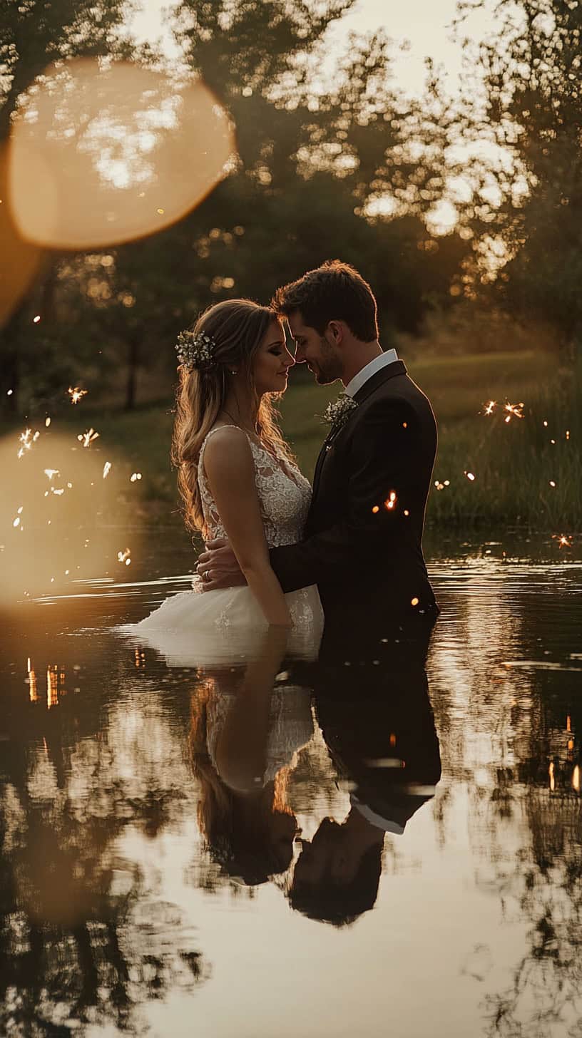 Sparkling Lake Reflection