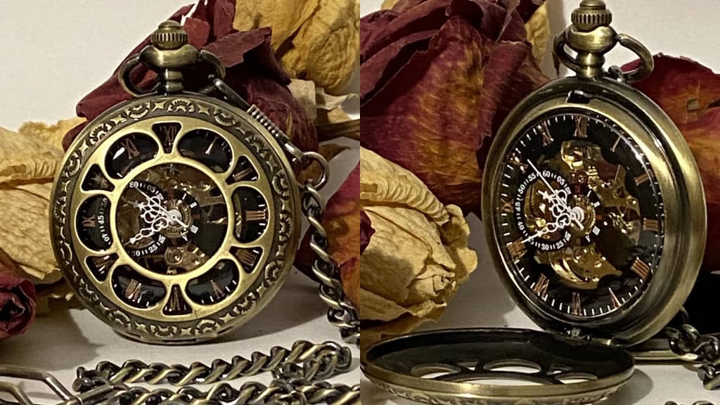 Vintage Engraved Pocket Watch