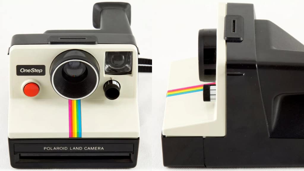 Vintage Polaroid SX-70 Rainbow Stripe Camera