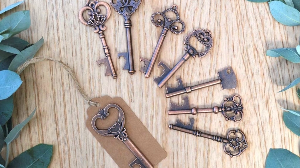 Vintage Skeleton Key Bottle Openers