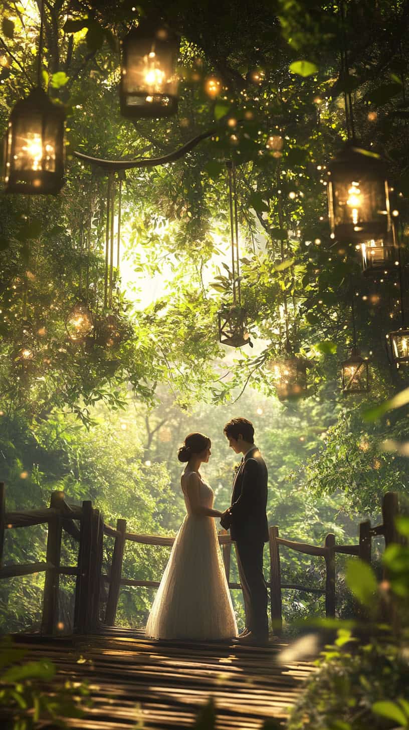 Whimsical Forest Canopy