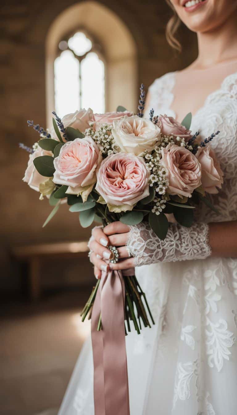 Classic Rose Vintage Wedding Bouquet
