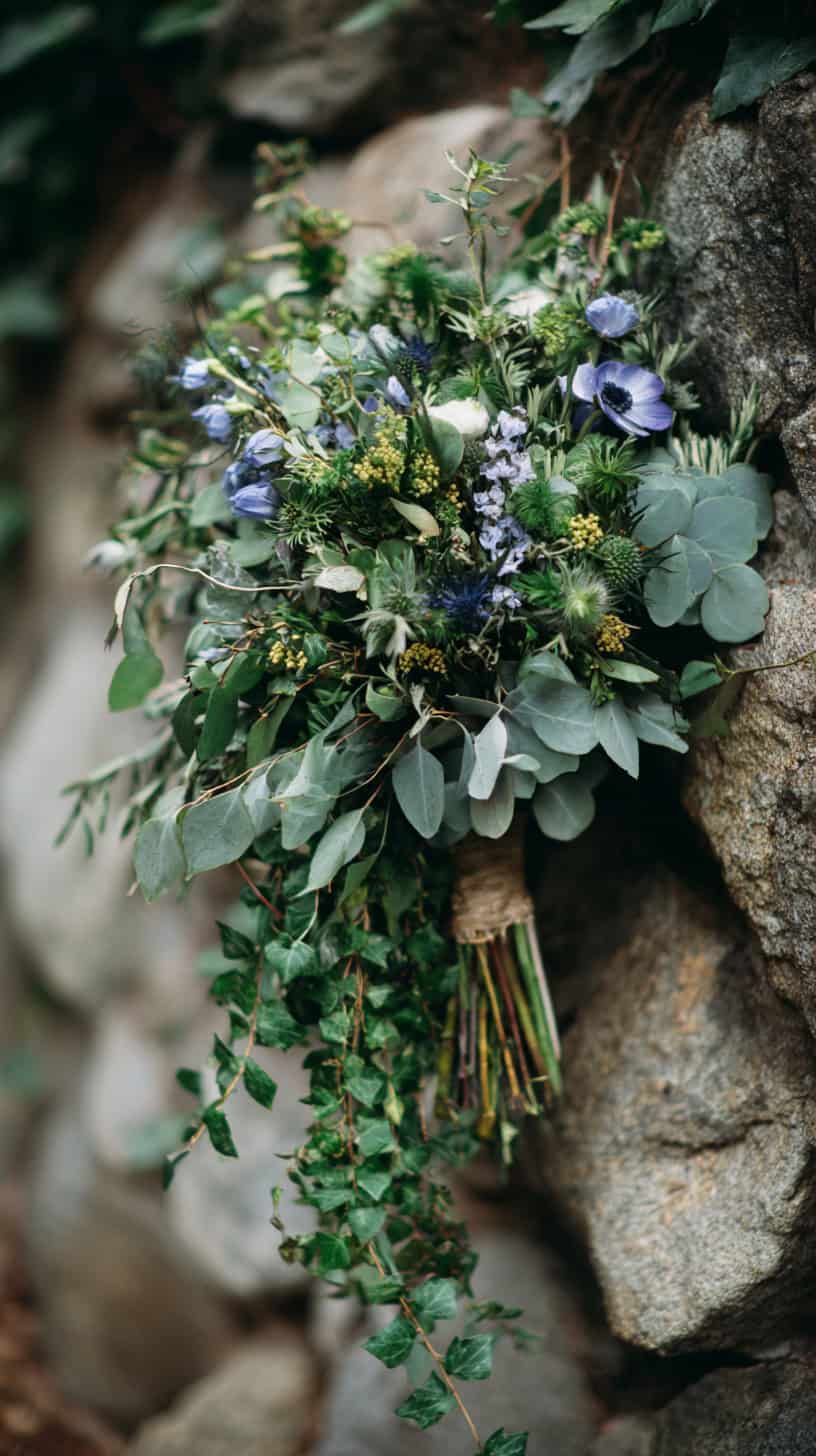 Asymmetrical Blue Greenery - Image 2