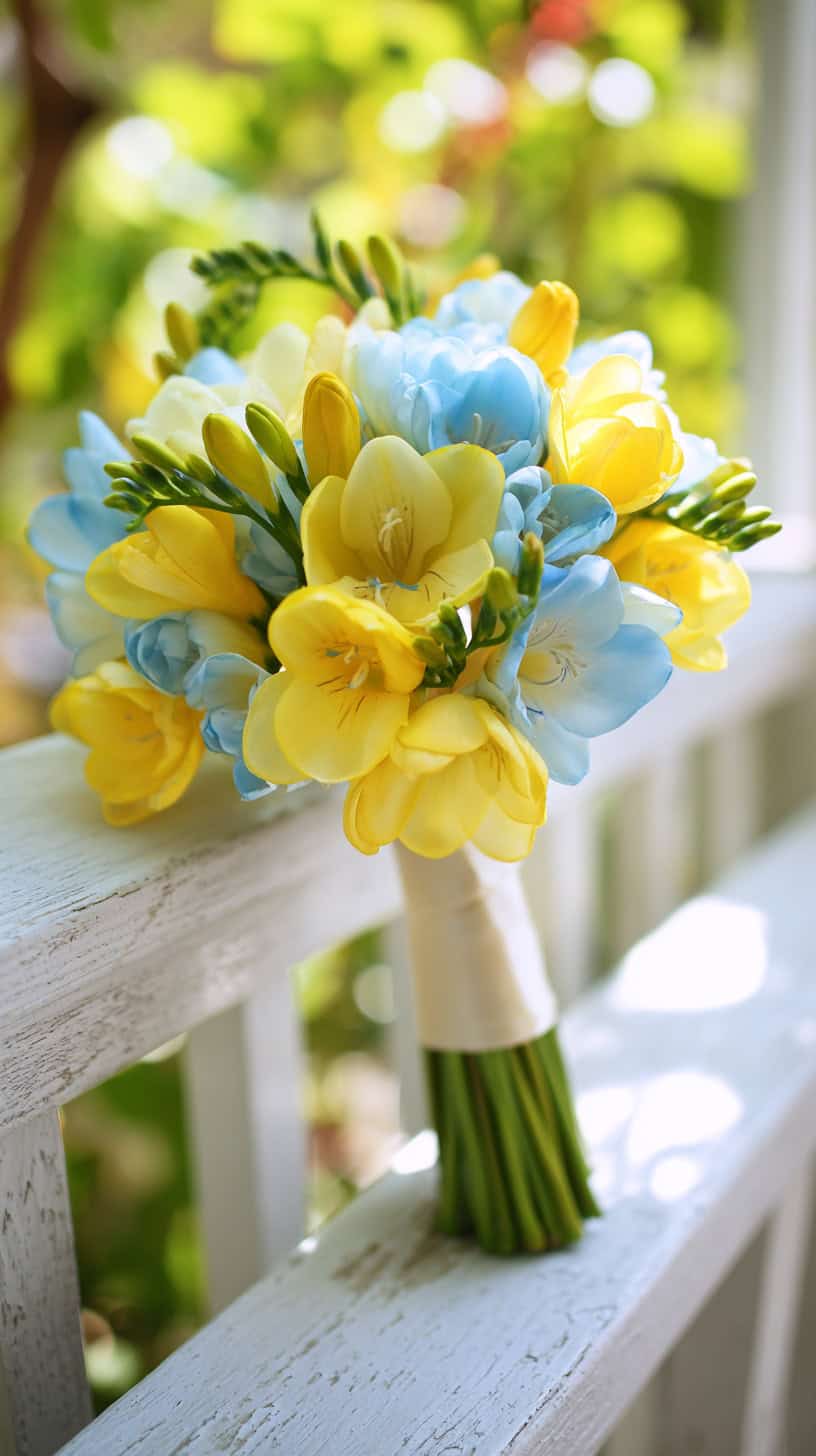 Blue Yellow Freesia - Image 2