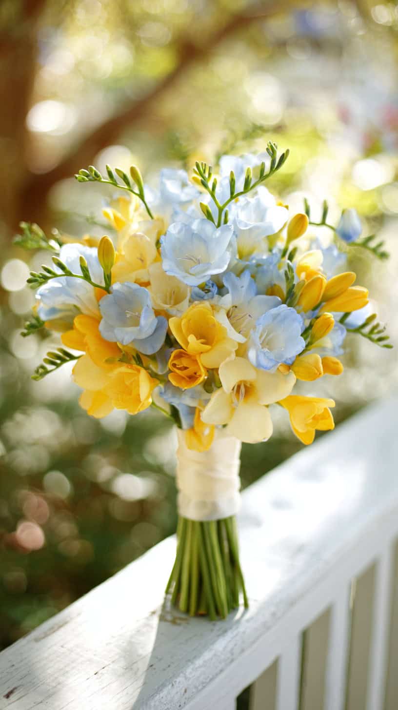 Blue Yellow Freesia - Image 1