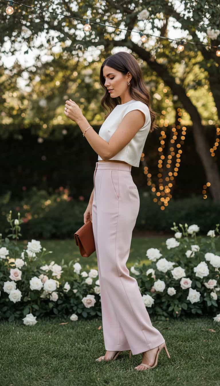 Casual Wedding Outfit with Chic Separates