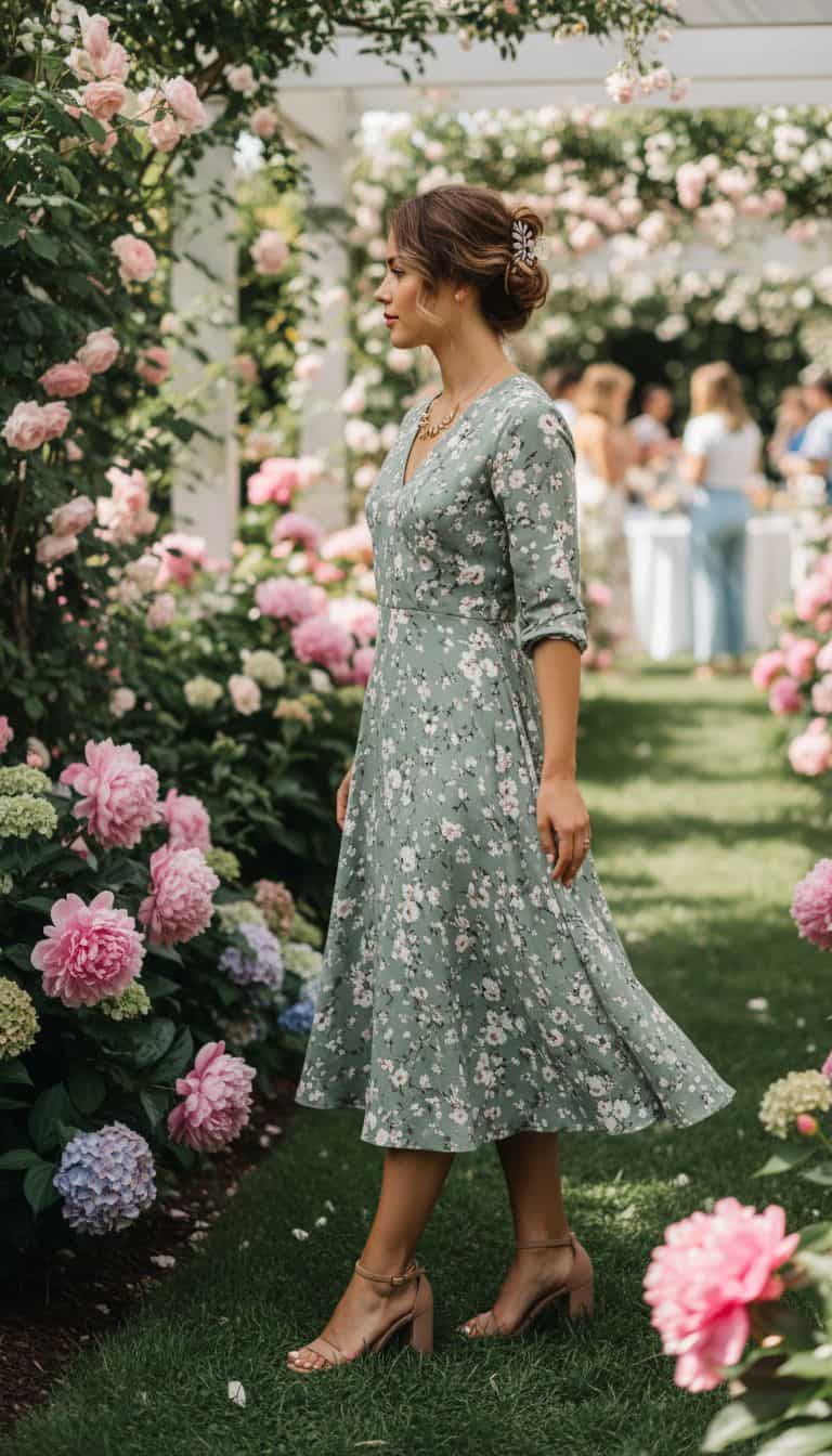 Garden Party Casual Wedding Guest Outfit