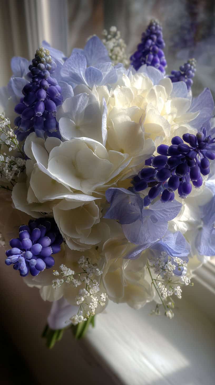Hydrangea Grape Hyacinth - Image 2