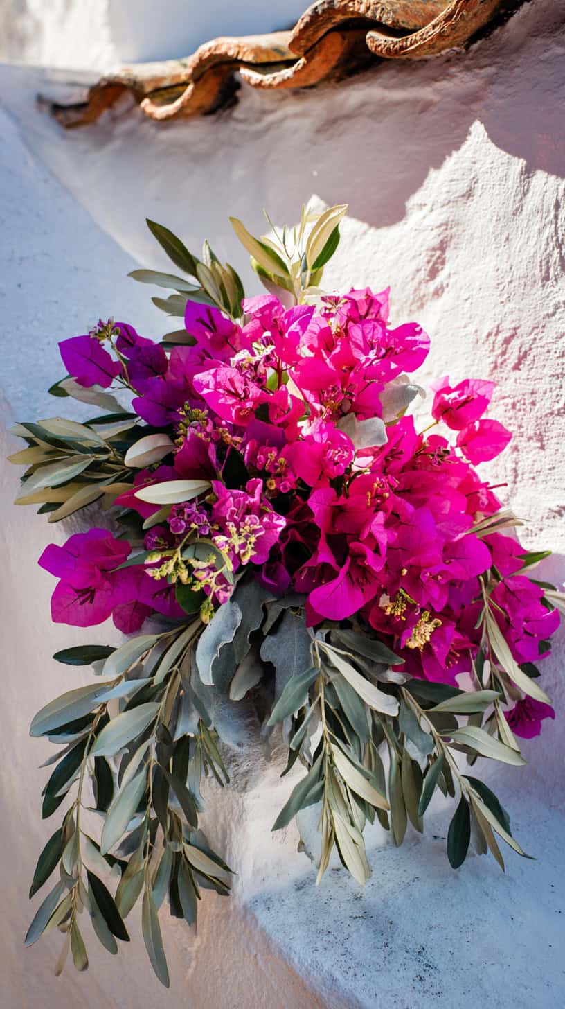 Olive and Bougainvillea Accents - Image 1