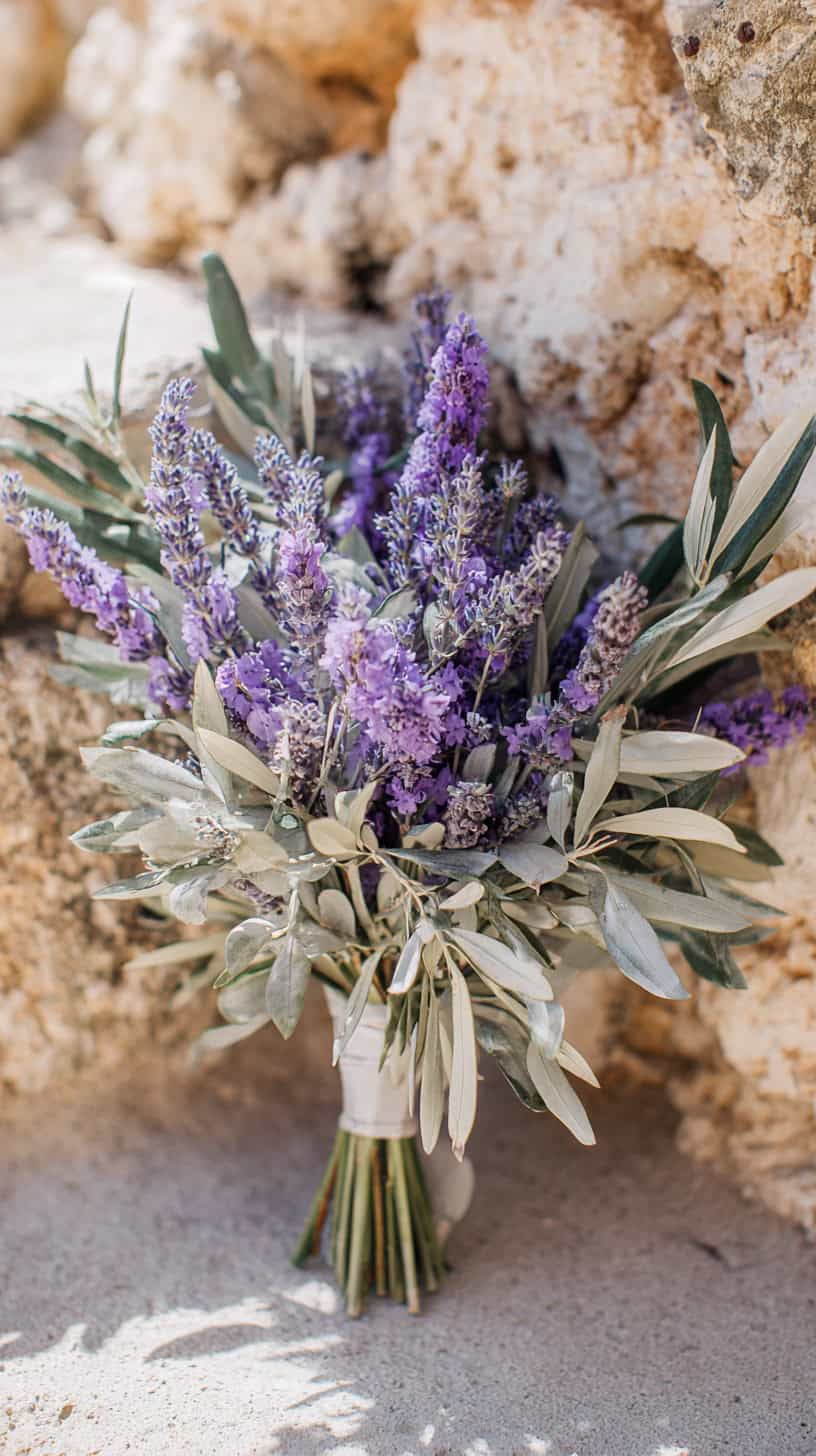 Olive and Lavender Sprigs - Image 2