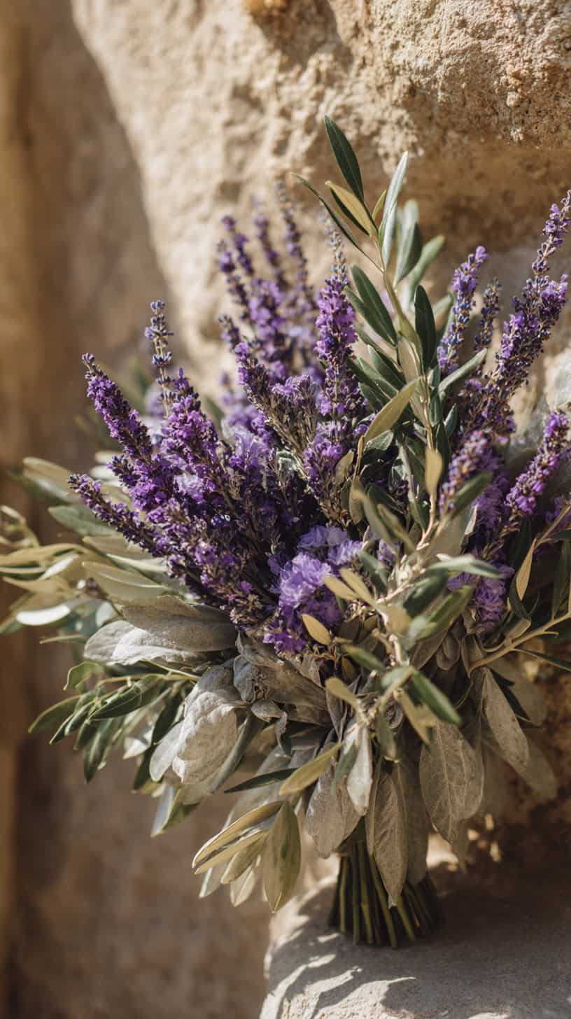 Olive and Lavender Sprigs - Image 3